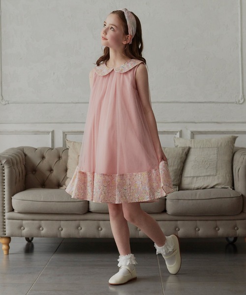 DRESCCO（ドレスコ） ワンピース フラワーカラー＆ヘムピンクチュール