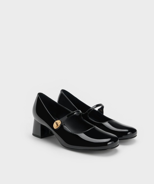 CHARLES ＆ KEITH（チャールズ&キース） パンプス メタリックバックル