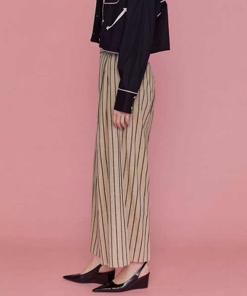 MAISON SPECIAL（メゾンスペシャル） スラックス パンツ Stripe Tack