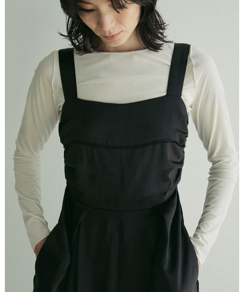 anuke（アンヌーク） オールインワン Satin Tuck Combinaison