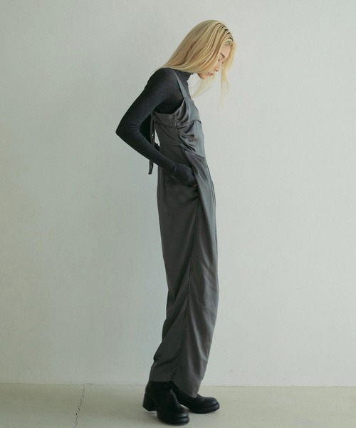anuke（アンヌーク） オールインワン Satin Tuck Combinaison