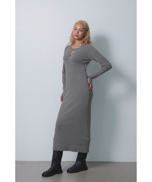 ALEXIA STAM（アリシアスタン） ワンピース Two-Way Knit Long Dress
