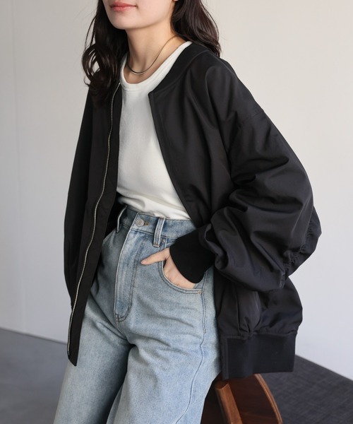 AMOMMA（アモマ） ma1 ma-1 PADDED MA-1 JACKET レディース : ZOZOTOWN