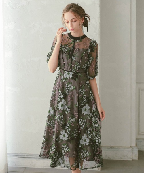 Dorry Doll（ドリードール） ドレス フラワーエンブロイダリードレス