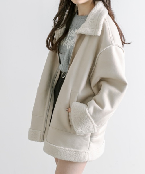 OLIVE des OLIVE（オリーブデオリーブ） ムートンコート ボアコート