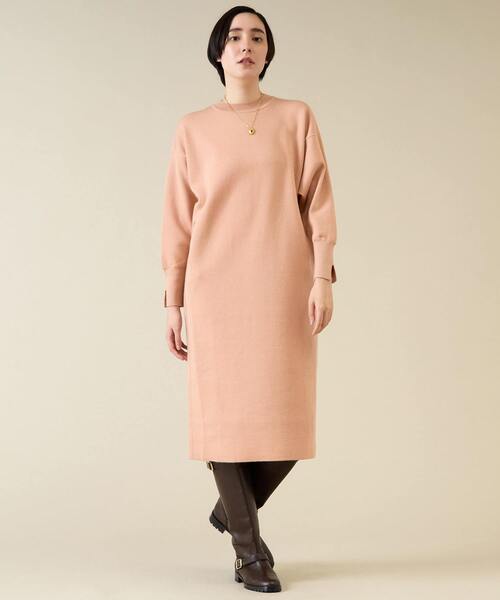 martinique（マルティニーク） ワンピース Wフェイスニットドレス