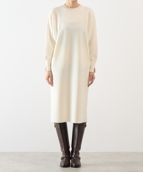 martinique（マルティニーク） ワンピース Wフェイスニットドレス