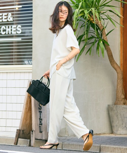 23区（ニジュウサンク） パンツ 「新色追加/洗える」ストレッチジョー