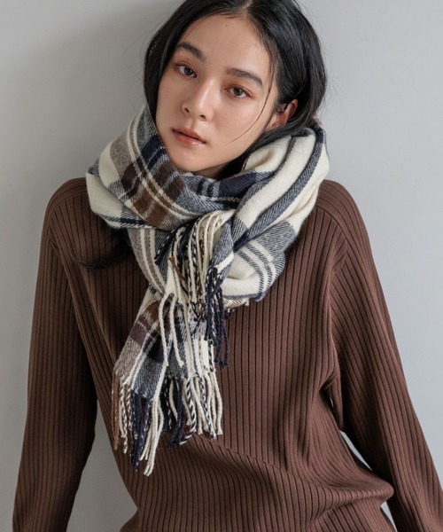 LOWRYS FARM（ローリーズファーム） ストール マフラー チェックムジ