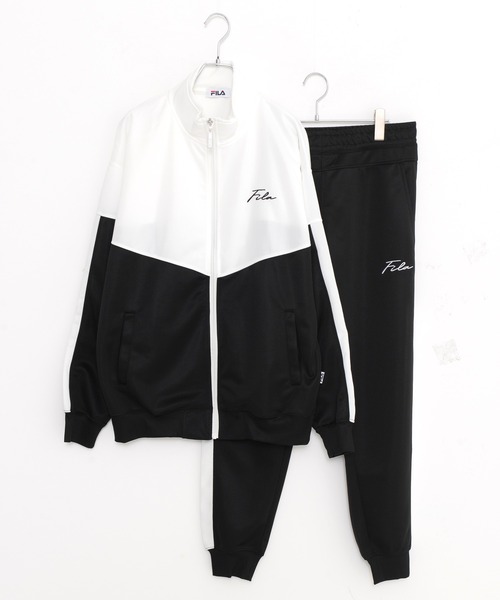 FILA（フィラ） ジャージ 「別注」 筆記体 刺繍 配色切替 ビック