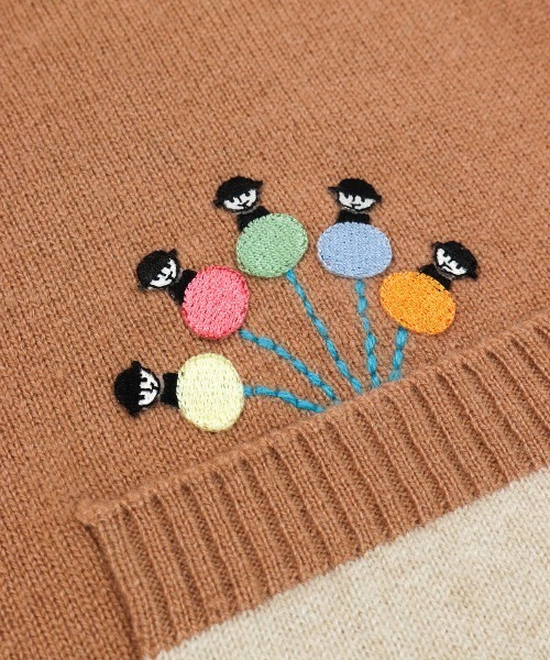 Picone CLUB（ピッコーネクラブ） ニット セーター カシミヤ100％配色