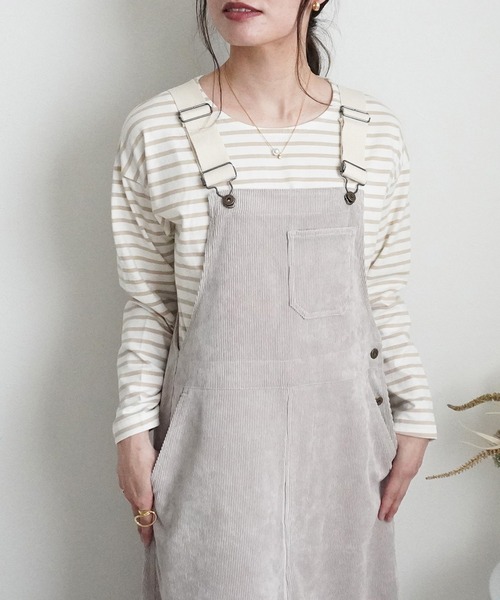 Emma（エマ） サロペット オーバーオール コーデュロイジャンパー