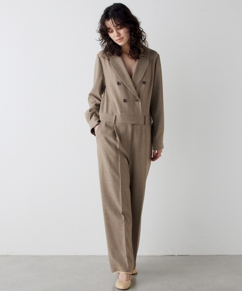 THE PAUSE オールインワン 「THE PAUSE」テーラーカラージャンプスーツ