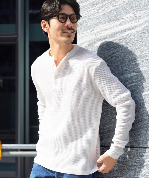 JIGGYS SHOP（ジギーズショップ） tシャツ ワッフル編み サーマル