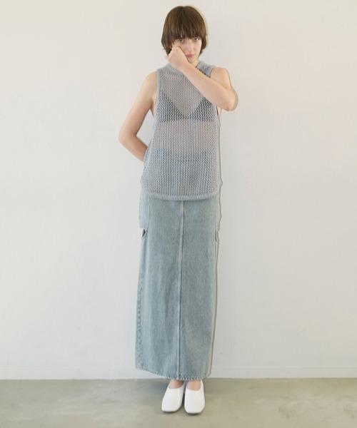 CLANE（クラネ） デニムスカート 「CLANE/クラネ」CIRCLE CUT LAYERED