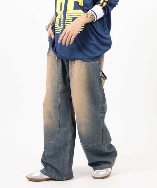 Jungle Storm（ジャングルストーム） ジーンズ Double knee painter