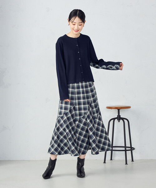 COMME CA ISM（コムサイズム） スカート 「セットアップ対応」タータン