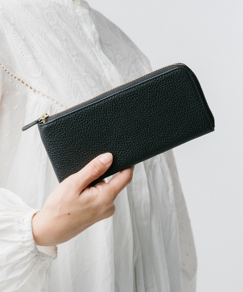 MURA（ムラ） 財布 イタリアンレザー 薄型 L字ファスナー スリム 長