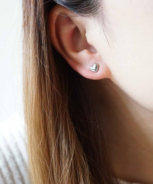 CERCA ピアス jolie minette/ぷっくりミニ ハート スタッドピアス