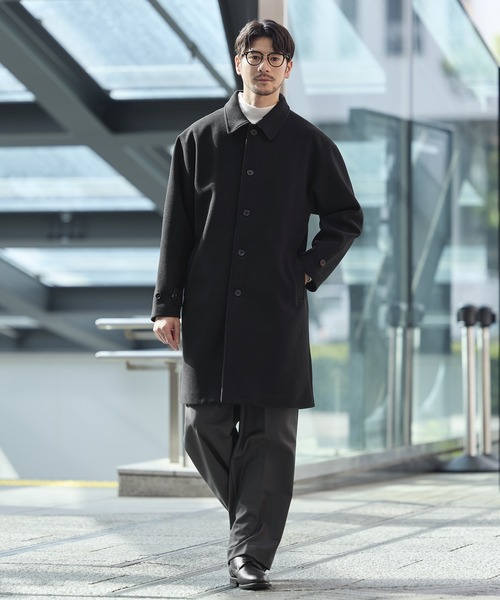 SPU（スプ） ステンカラーコート コート メルトンステンカラーコート