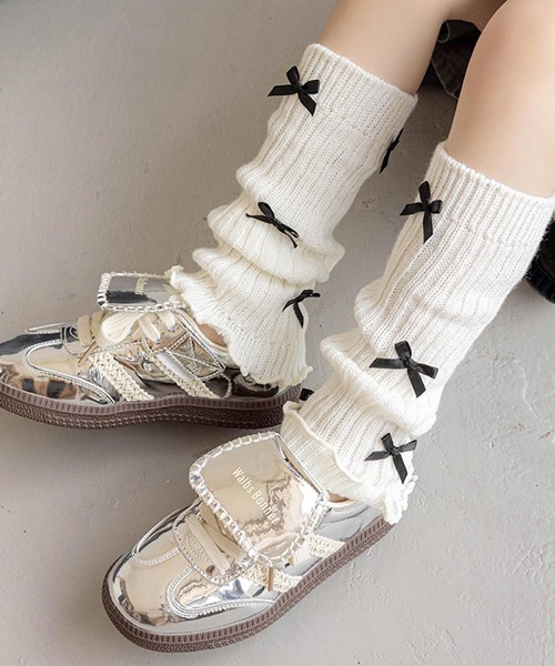 CERCA レッグウォーマー lulunoix/リボンレッグウォーマー N15359