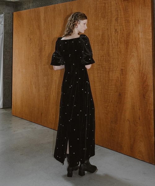 et.UNiVER ドレス Sweetheart velour dress : ZOZOTOWN Yahoo!店