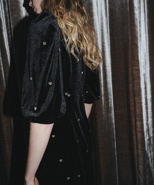 et.UNiVER ドレス Sweetheart velour dress : ZOZOTOWN Yahoo!店