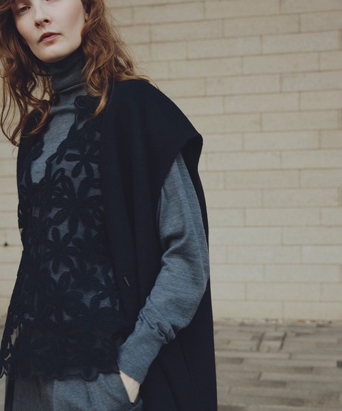 SALON adam et rope'（サロン アダム エ ロペ） ベスト ジレ フラワー