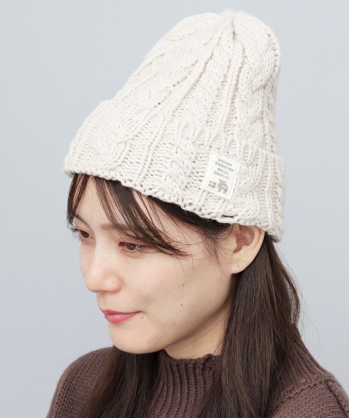 moz（モズ） ニット帽 ニットキャップ ケーブル編み ニットワッチ