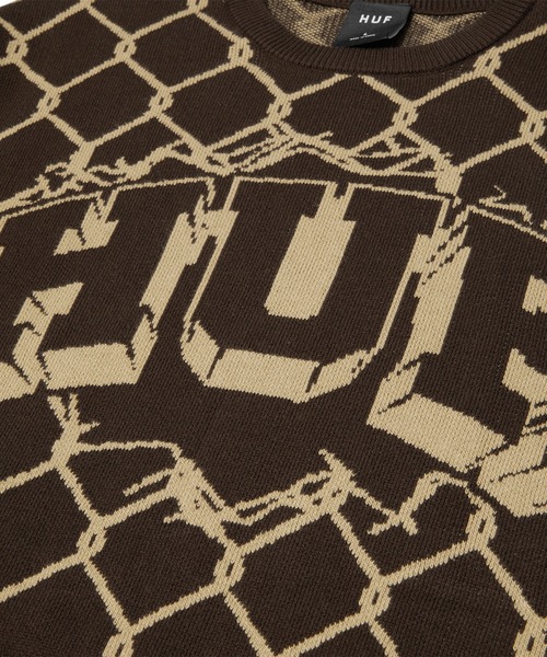 HUF（ハフ） セーター ニット BREAKTHROUGH CREWNECK SWEATER メンズ