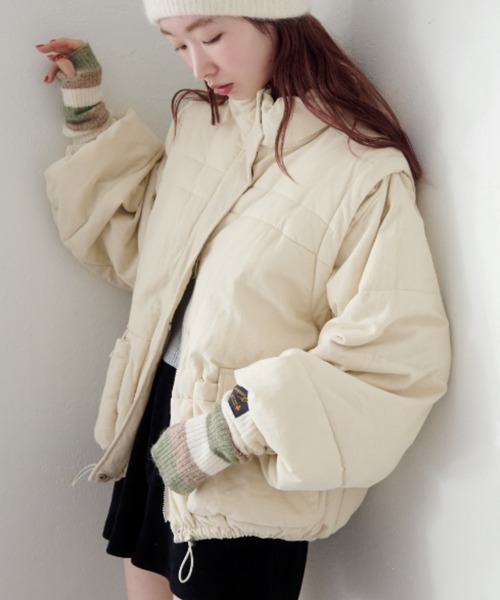 Kastane（カスタネ） ダウンコート ダウンジャケット 「袖取り外し可