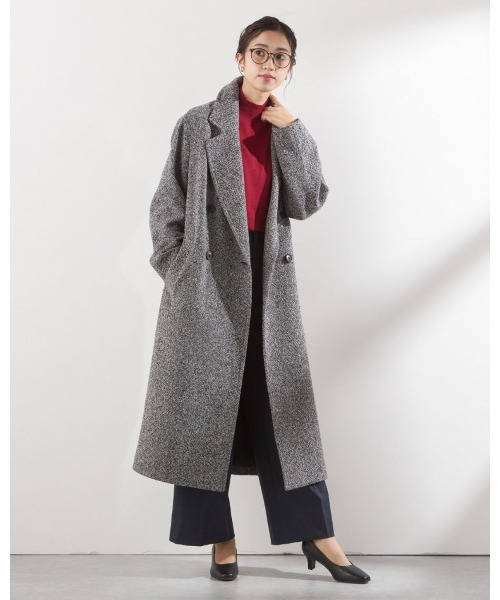 SUIT SELECT コート チェスターコート ダブルブレストロングチェスター