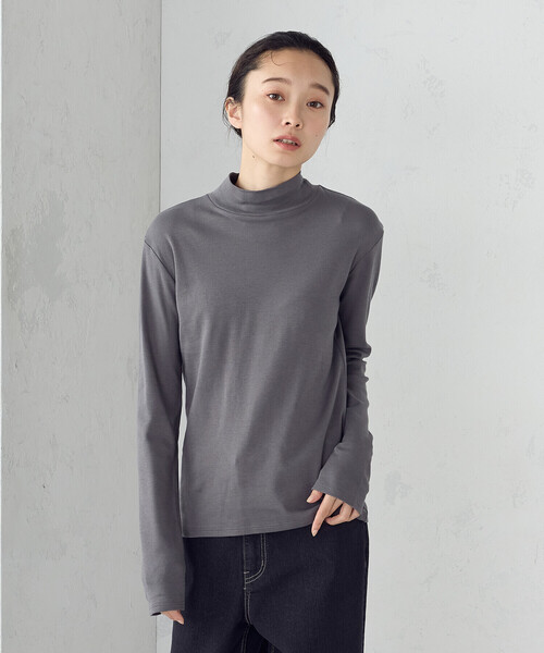 COMME CA ISM（コムサイズム） tシャツ 吸湿発熱 ハイネックTシャツ