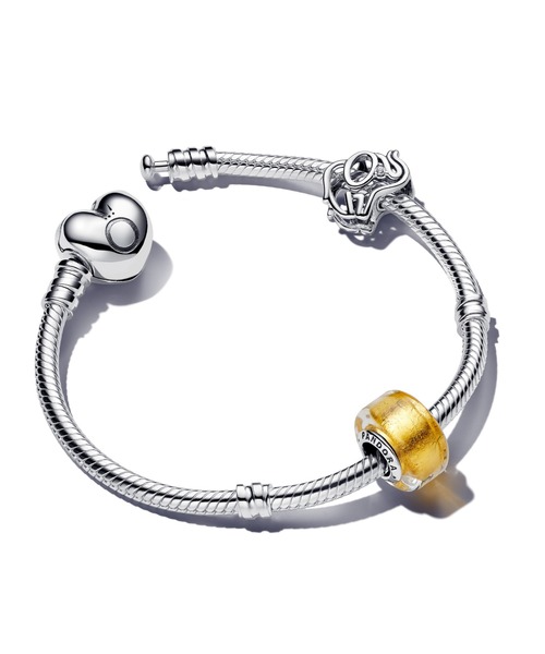 PANDORA（パンドラ） ブレスレット Moments ハート スネークチェーン