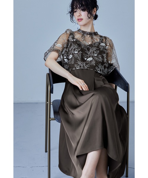 niana（ニアナ） ドレス リーフレースボレロセットドレス 結婚式