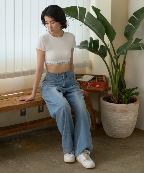 Calvin Klein（カルバン・クライン） スポーツブラ T-SHIRT BRALETTE T