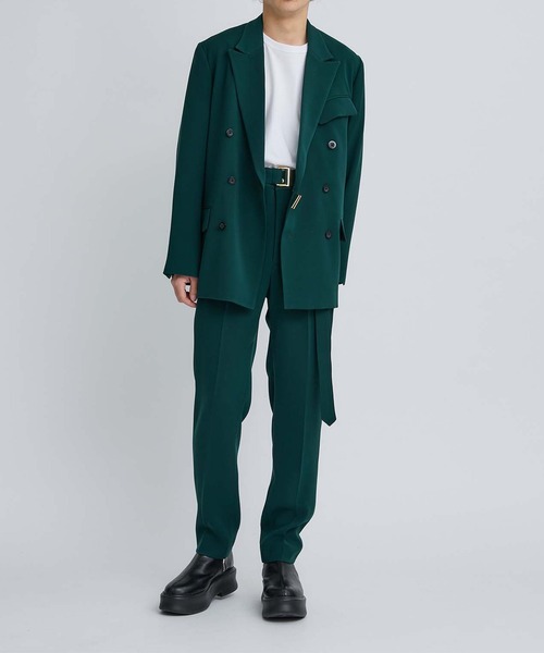 CULLNI（クルニ） スラックス STUDIOUS別注 Double Satin Slim Pants