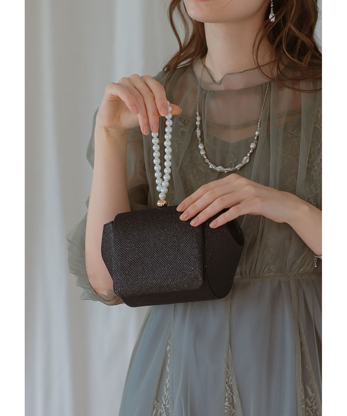 Dorry Doll（ドリードール） ハンドバッグ パールハンドルグリッター