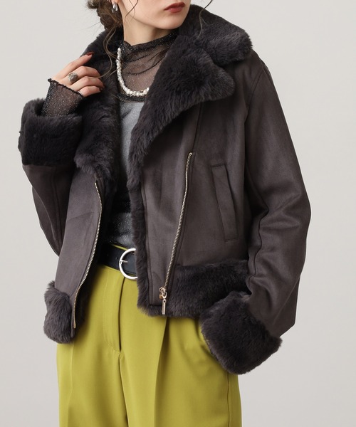 Ree&Mee レザージャケット ライダース 裏地付き ウェード ポンチ