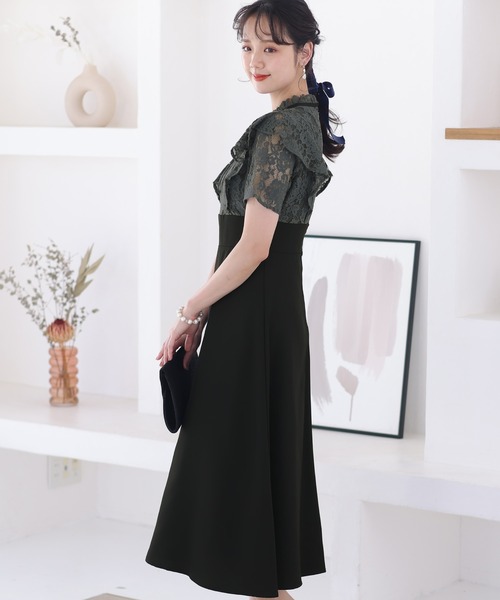 PourVous（プールヴー） ドレス ロング＆袖ありフォーマルタイト