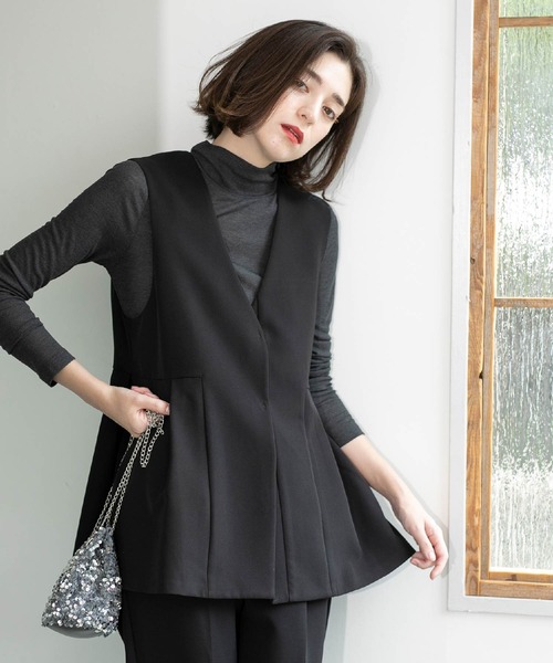 AKKO様用】ブランド名 BEIGE／ダークグレー ジレ サイズM AKKO様用