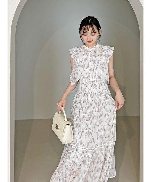 SNIDEL（スナイデル） ワンピース Sustainableヘアラインフラワー