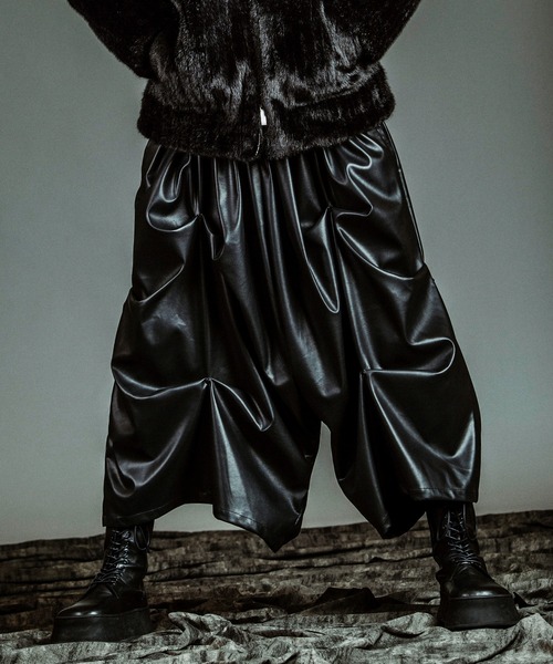 NO ID.（ノーアイディー） スラックス 「NO ID.」Synthetic Leather