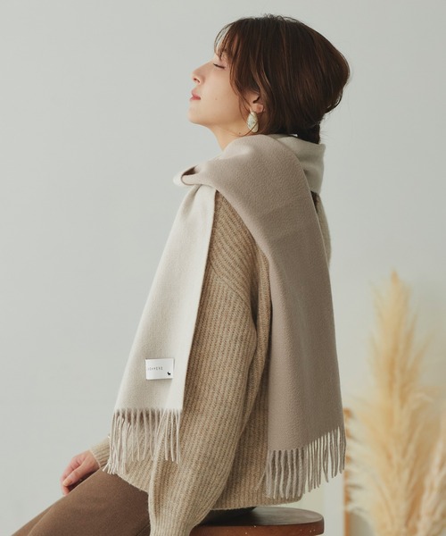 macocca（マコッカ） マフラー ストール 内モンゴル産 カシミヤ100