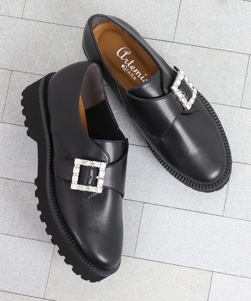 artemis by DIANA（アルテミス by ダイアナ） ローファー 厚底ビジュー