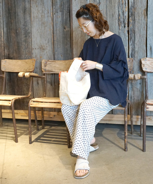 journal standard luxe 60リネンギャザープルシャツ ピンク 60リネン