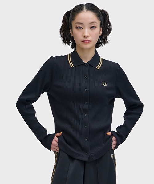 FRED PERRY（フレッドペリー） ポロシャツ ポロ Button Through Rib
