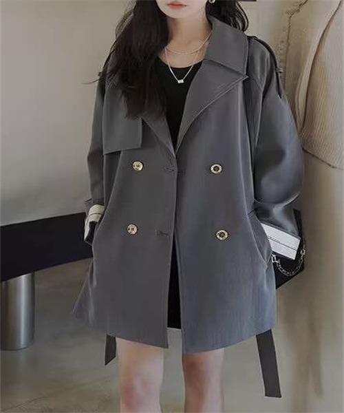 FREE STYLISTS トレンチコート コート ミドル丈トレンチコート