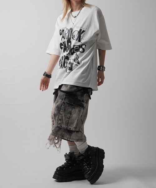 tシャツ 「MAROCORE SELECT」スケルトン / パンク バタフライ グランジ