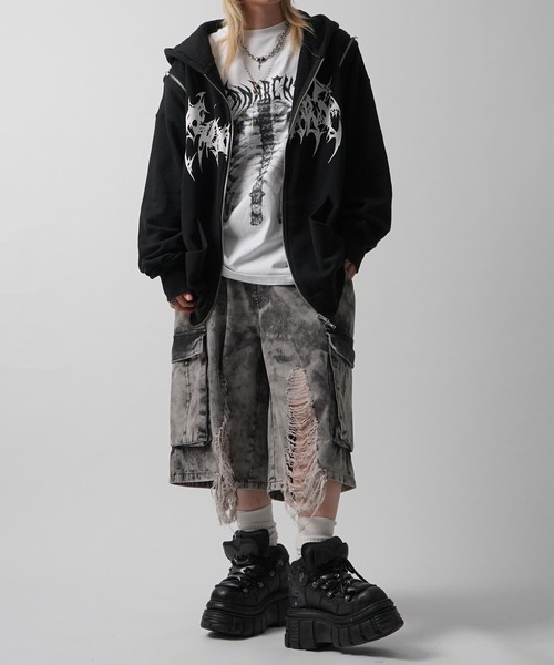 tシャツ 「MAROCORE SELECT」スケルトン / パンク バタフライ グランジ